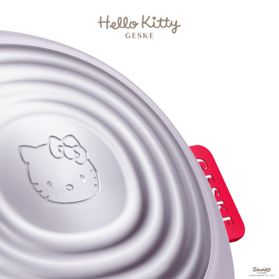 Електронна звукова термо щітка для обличчя GESKE Sonic Thermo Facial Brush 5 в 1 by Hello Kitty фіолетовий
