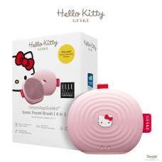 Електронна звукова щітка для обличчя GESKE Sonic Facial Brush 4 в 1 by Hello Kitty рожевий