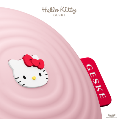 Електронна звукова щітка для обличчя GESKE Sonic Facial Brush 4 в 1 by Hello Kitty рожевий