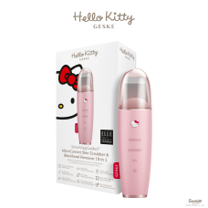 Мікрострумовий скрабер для шкіри та усунення чорних точок GESKE MicroCurrent 9 в 1 by Hello Kitty рожевий