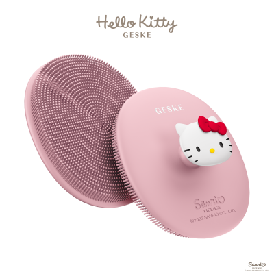 Щітка для обличчя GESKE Facial Brush З в 1 by Hello Kitty рожевий з тримачем 