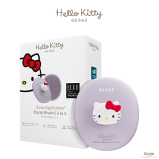 Щітка для обличчя GESKE Facial Brush З в 1 by Hello Kitty фіолетовий з тримачем