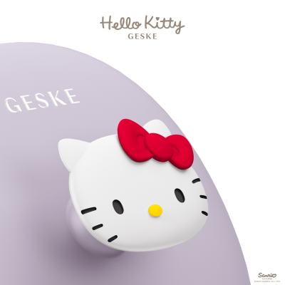Щітка для обличчя GESKE Facial Brush З в 1 by Hello Kitty фіолетовий з тримачем 