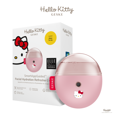 Електронний освіжувач для зволоження обличчя GESKE Facial Hydration Refresher 4 в 1 by Hello Kitty рожевий
