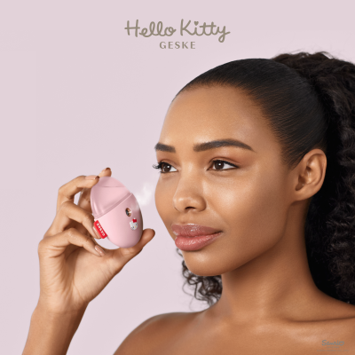 Електронний освіжувач для зволоження обличчя GESKE Facial Hydration Refresher 4 в 1 by Hello Kitty рожевий