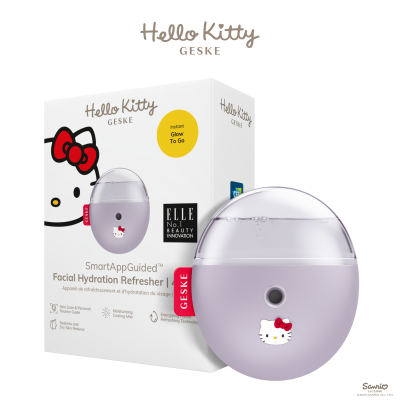 Електронний освіжувач для зволоження обличчя GESKE Facial Hydration Refresher 4 в 1 by Hello Kitty фіолетовий
