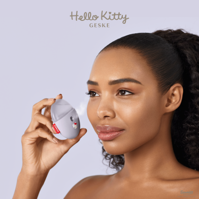 Електронний освіжувач для зволоження обличчя GESKE Facial Hydration Refresher 4 в 1 by Hello Kitty фіолетовий