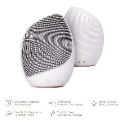 Електронна звукова щітка для обличчя GESKE Sonic Facial Brush 5 в 1 пудровий Електронна звукова щітка для обличчя GESKE Sonic Facial Brush 5 в 1 пудровий