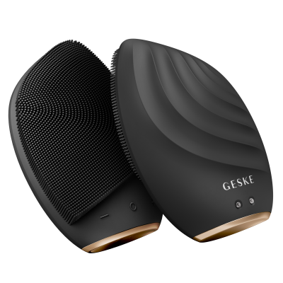Електронна звукова щітка для обличчя GESKE Sonic Facial Brush 5 в 1 сірий