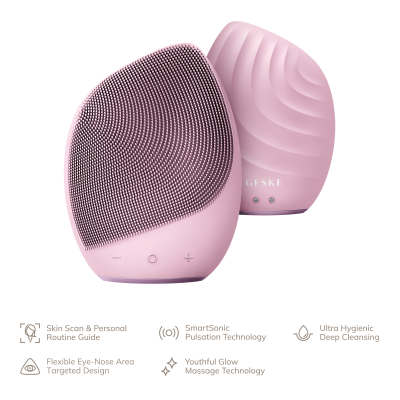 Електронна звукова щітка для обличчя GESKE Sonic Facial Brush 5 в 1 фіолетовий Електронна звукова щітка для обличчя GESKE Sonic Facial Brush 5 в 1 фіолетовий