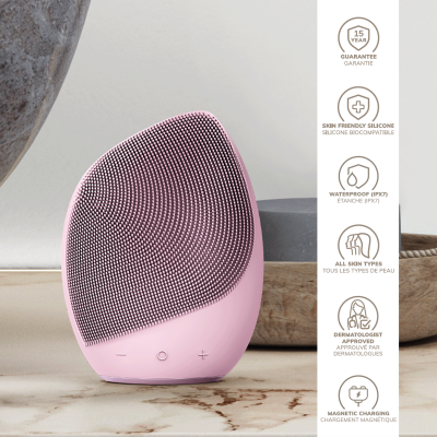 Електронна звукова щітка для обличчя GESKE Sonic Facial Brush 5 в 1 фіолетовий Електронна звукова щітка для обличчя GESKE Sonic Facial Brush 5 в 1 фіолетовий