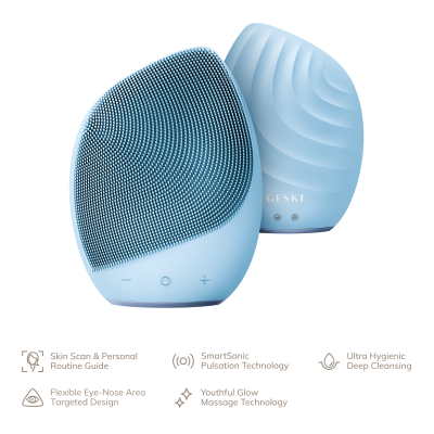 Електронна звукова щітка для обличчя GESKE onic Facial Brush 5 в 1 аквамарин