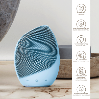 Електронна звукова щітка для обличчя GESKE onic Facial Brush 5 в 1 аквамарин