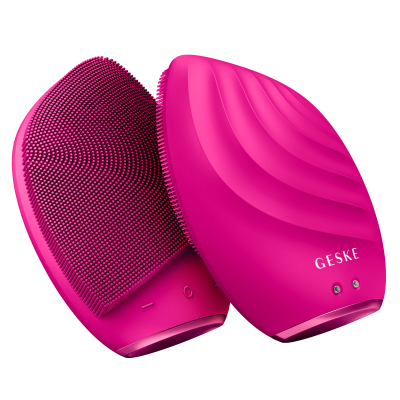 Електронна звукова щітка для обличчя GESKE Sonic Facial Brush 5 в 1 пурпуровий