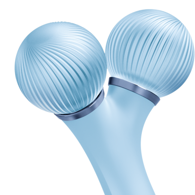 Електронний звуковий ролик для обличчя GESKE Sonic Facial Roller 4 в 1 аквамарин