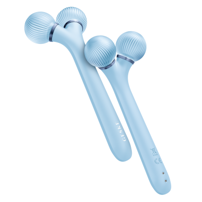 Електронний звуковий ролик для обличчя GESKE Sonic Facial Roller 4 в 1 аквамарин