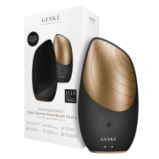 Електронна звукова термо щітка для обличчя GESKE Sonic Thermo Facial Brush 6 в 1 сірий