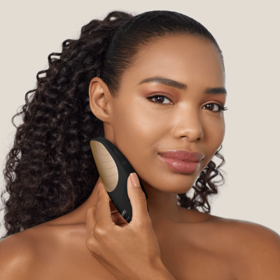 Електронна звукова термо щітка для обличчя GESKE Sonic Thermo Facial Brush 6 в 1 сірий