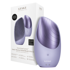 Електронна звукова термо щітка для обличчя GESKE Sonic Thermo Facial Brush 6 в 1 фіолетовий