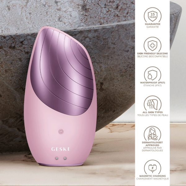 Электронная звуковая термо щетка для лица GESKE Sonic Thermo
