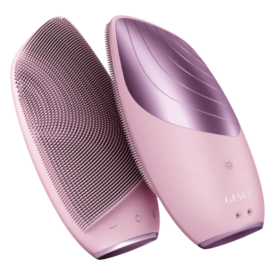 Електронна звукова термо щітка для обличчя GESKE Sonic Thermo Facial Brush 6 в 1 рожевий Електронна звукова термо щітка для обличчя GESKE Sonic Thermo Facial Brush 6 в 1 рожевий