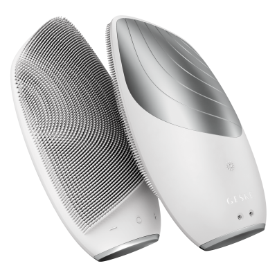 Електронна звукова термо щітка для обличчя GESKE Sonic Thermo Facial Brush 6 в 1 білий