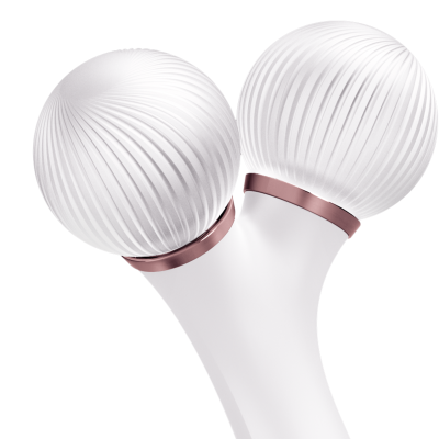 Електронний звуковий ролик для обличчя GESKE Sonic Facial Roller 4 в 1 пудровий Електронний звуковий ролик для обличчя GESKE Sonic Facial Roller 4 в 1 пудровий