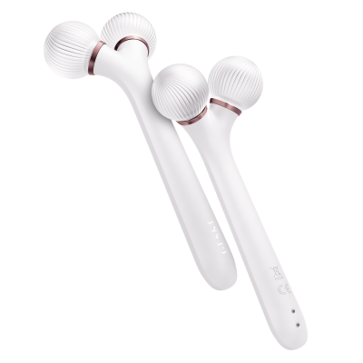 Електронний звуковий ролик для обличчя GESKE Sonic Facial Roller 4 в 1 пудровий Електронний звуковий ролик для обличчя GESKE Sonic Facial Roller 4 в 1 пудровий