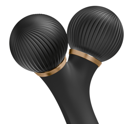 Електронний звуковий ролик для обличчя Geske Sonic Facial Roller 4 в 1 сірий