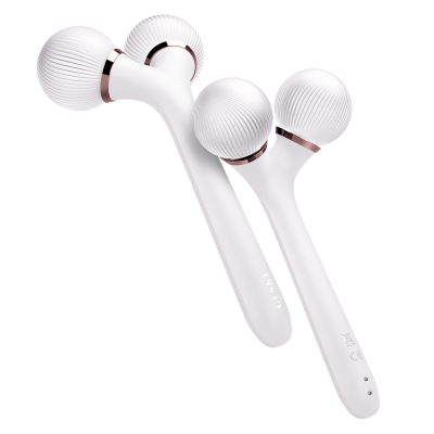 Електронний звуковий ролик для обличчя та тіла GESKE Sonic Facial & Body Roller 4 в 1 пудровий Електронний звуковий ролик для обличчя та тіла GESKE Sonic Facial & Body Roller 4 в 1 пудровий